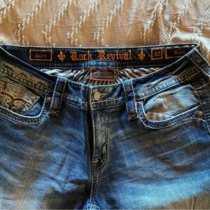 Rock Revival Julee Dark Wash Bootcut Jeans 32/32